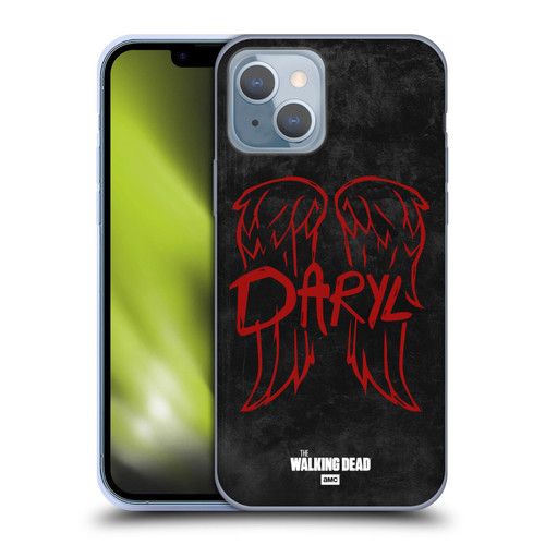 AMC The Walking Dead Daryl Dixon Iconic Wings Logo Soft Gel Case for Apple iPhone 14