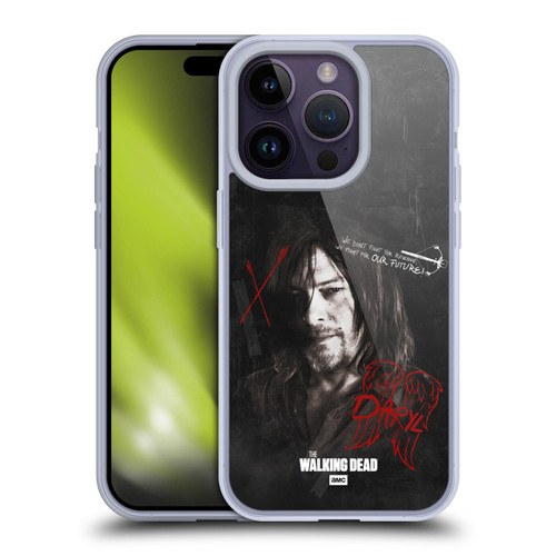 AMC The Walking Dead Daryl Dixon Iconic Grafitti Soft Gel Case for Apple iPhone 14 Pro