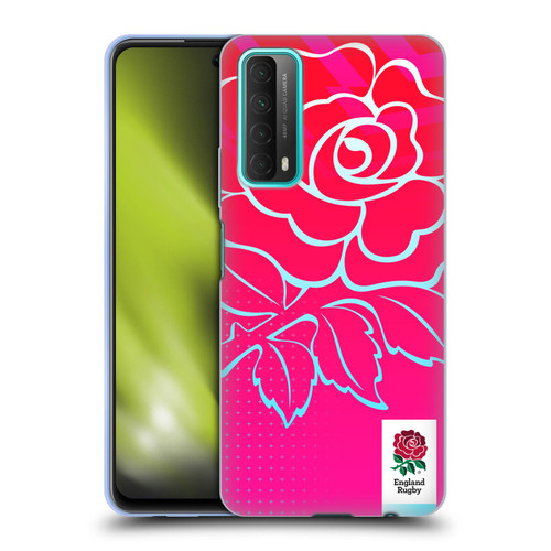 England Rugby Union This Rose Means Everything Oversized Logo Soft Gel Case for Huawei P Smart (2021)