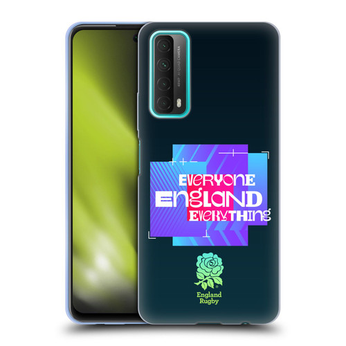 England Rugby Union This Rose Means Everything Slogan in Black Soft Gel Case for Huawei P Smart (2021)