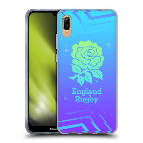 England Rugby Union This Rose Means Everything Logo in Purple Soft Gel Case for Huawei Y6 Pro (2019)