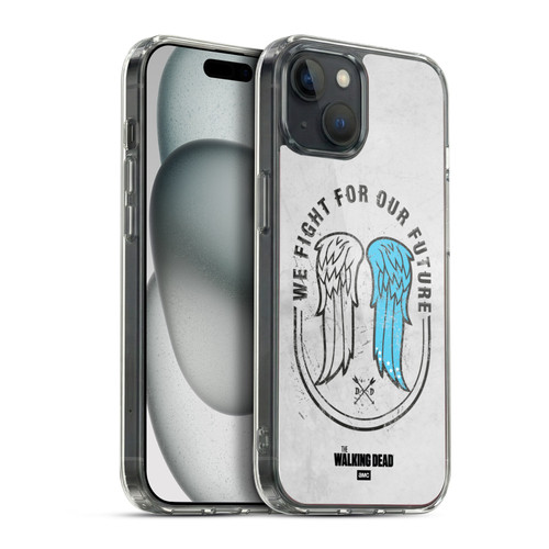 AMC The Walking Dead Daryl Dixon Iconic Wings Soft Gel Case for Apple iPhone 15 Plus & MagSafe