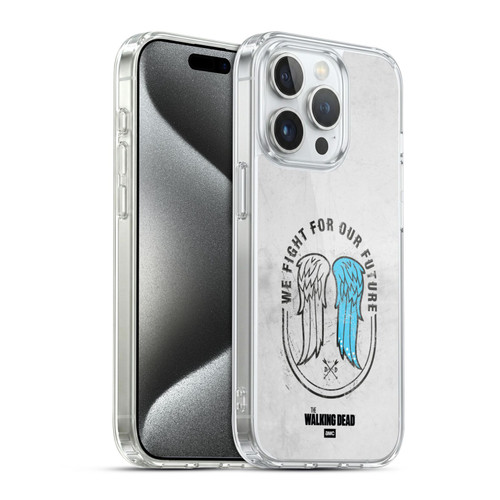 AMC The Walking Dead Daryl Dixon Iconic Wings Soft Gel Case for Apple iPhone 15 Pro & MagSafe