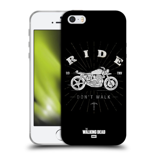 AMC The Walking Dead Daryl Dixon Iconic Ride Don't Walk Soft Gel Case for Apple iPhone 5 / 5s / iPhone SE 2016