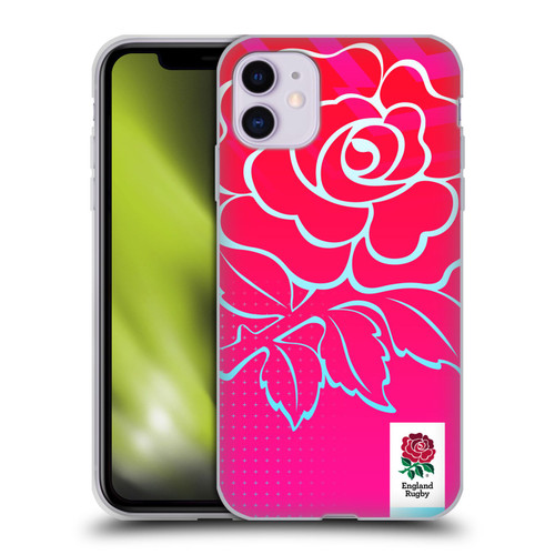 England Rugby Union This Rose Means Everything Oversized Logo Soft Gel Case for Apple iPhone 11