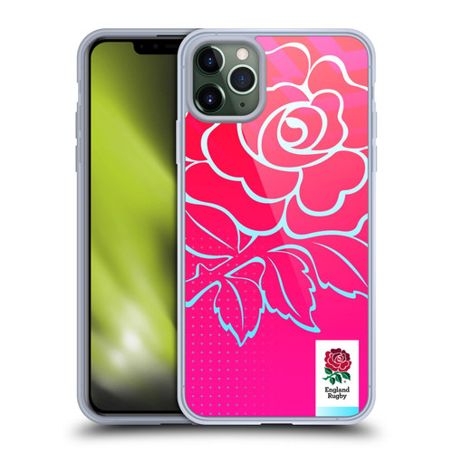 England Rugby Union This Rose Means Everything Oversized Logo Soft Gel Case for Apple iPhone 11 Pro Max