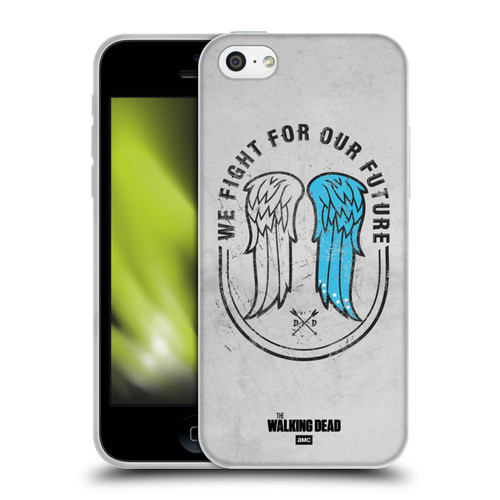 AMC The Walking Dead Daryl Dixon Iconic Wings Soft Gel Case for Apple iPhone 5c
