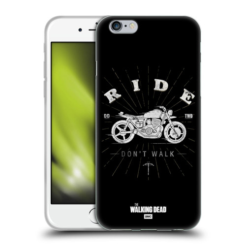 AMC The Walking Dead Daryl Dixon Iconic Ride Don't Walk Soft Gel Case for Apple iPhone 6 / iPhone 6s