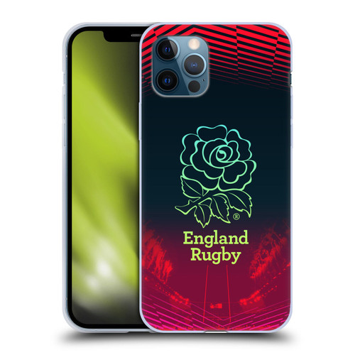 England Rugby Union This Rose Means Everything Logo in Red Soft Gel Case for Apple iPhone 12 / iPhone 12 Pro