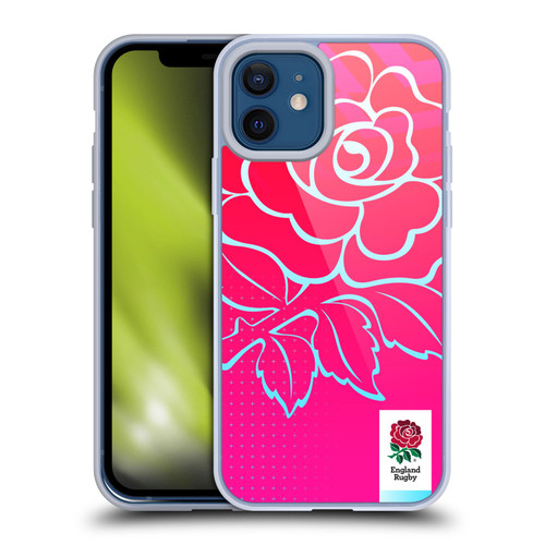 England Rugby Union This Rose Means Everything Oversized Logo Soft Gel Case for Apple iPhone 12 / iPhone 12 Pro