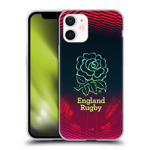 England Rugby Union This Rose Means Everything Logo in Red Soft Gel Case for Apple iPhone 12 Mini