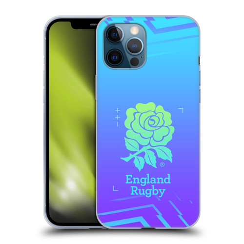 England Rugby Union This Rose Means Everything Logo in Purple Soft Gel Case for Apple iPhone 12 Pro Max