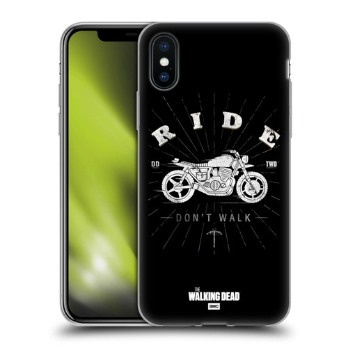 AMC The Walking Dead Daryl Dixon Iconic Ride Don't Walk Soft Gel Case for Apple iPhone X / iPhone XS
