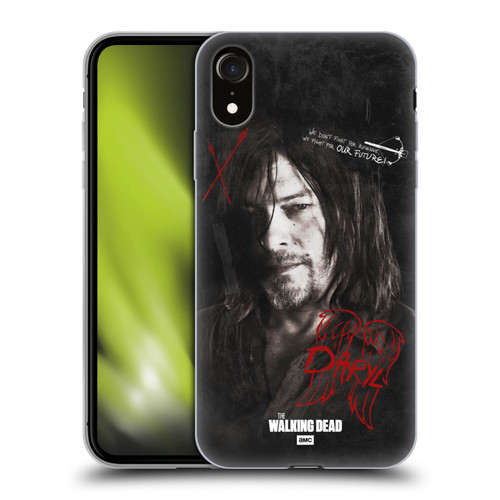 AMC The Walking Dead Daryl Dixon Iconic Grafitti Soft Gel Case for Apple iPhone XR