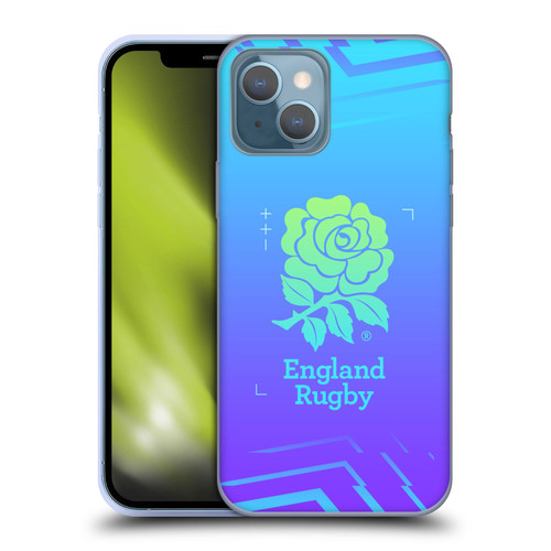 England Rugby Union This Rose Means Everything Logo in Purple Soft Gel Case for Apple iPhone 13