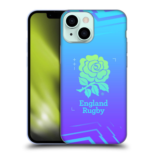 England Rugby Union This Rose Means Everything Logo in Purple Soft Gel Case for Apple iPhone 13 Mini