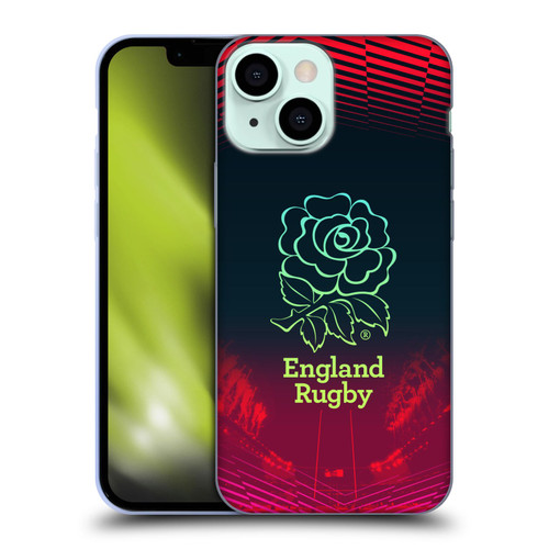 England Rugby Union This Rose Means Everything Logo in Red Soft Gel Case for Apple iPhone 13 Mini