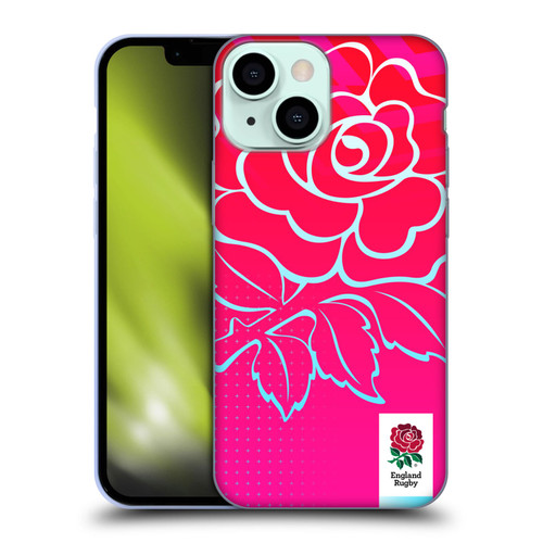 England Rugby Union This Rose Means Everything Oversized Logo Soft Gel Case for Apple iPhone 13 Mini