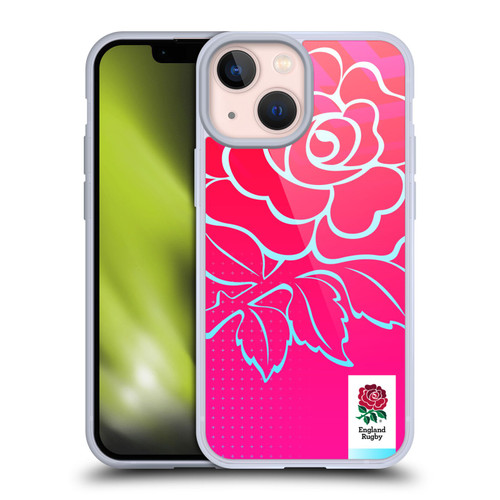 England Rugby Union This Rose Means Everything Oversized Logo Soft Gel Case for Apple iPhone 13 Mini