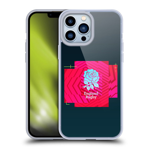 England Rugby Union This Rose Means Everything Logo in Black Soft Gel Case for Apple iPhone 13 Pro Max