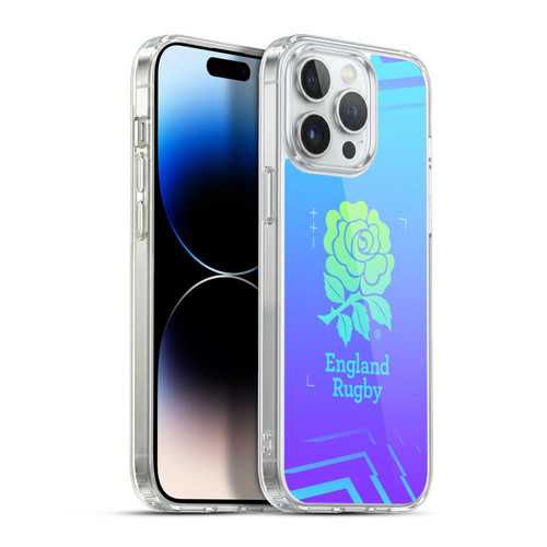 England Rugby Union This Rose Means Everything Logo in Purple Soft Gel Case for Apple iPhone 13 Pro Max & MagSafe