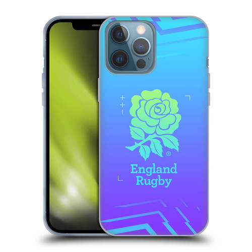 England Rugby Union This Rose Means Everything Logo in Purple Soft Gel Case for Apple iPhone 13 Pro Max