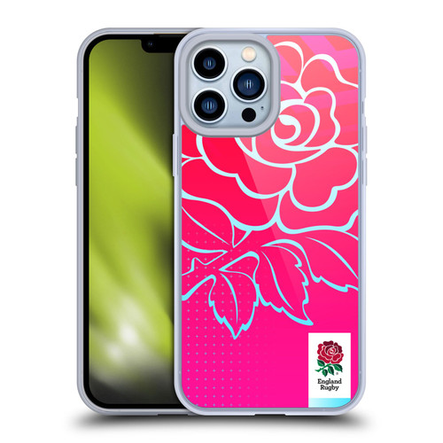 England Rugby Union This Rose Means Everything Oversized Logo Soft Gel Case for Apple iPhone 13 Pro Max