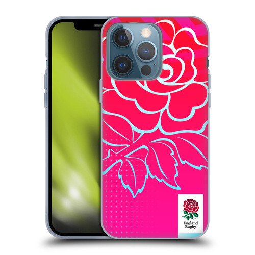 England Rugby Union This Rose Means Everything Oversized Logo Soft Gel Case for Apple iPhone 13 Pro