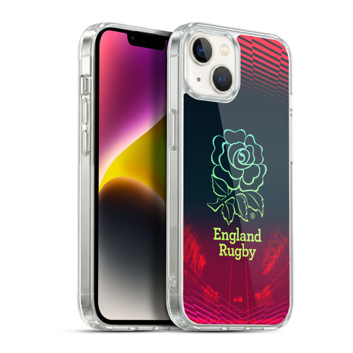 England Rugby Union This Rose Means Everything Logo in Red Soft Gel Case for Apple iPhone 14 Plus & MagSafe