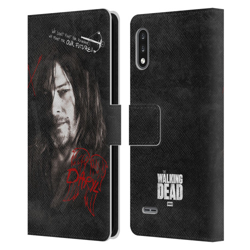 AMC The Walking Dead Daryl Dixon Iconic Grafitti Leather Book Wallet Case Cover For LG K22