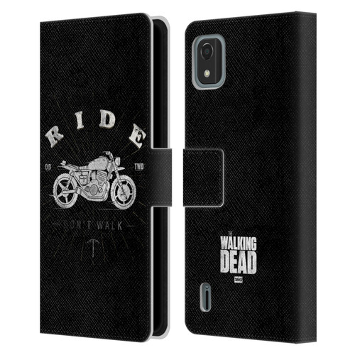 AMC The Walking Dead Daryl Dixon Iconic Ride Don't Walk Leather Book Wallet Case Cover For Nokia C2 2nd Edition