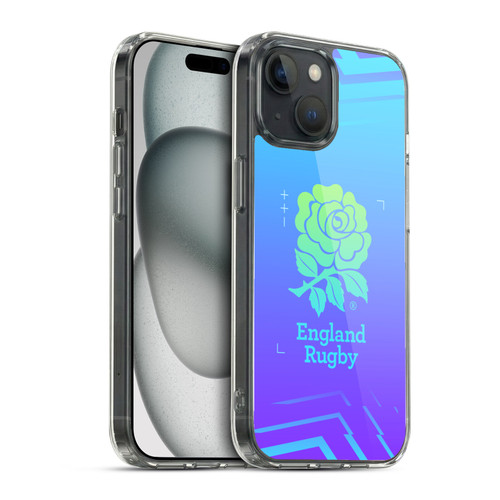 England Rugby Union This Rose Means Everything Logo in Purple Soft Gel Case for Apple iPhone 15 & MagSafe