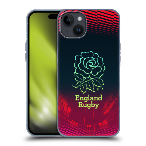 England Rugby Union This Rose Means Everything Logo in Red Soft Gel Case for Apple iPhone 15 Plus