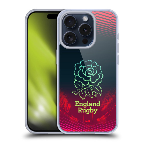 England Rugby Union This Rose Means Everything Logo in Red Soft Gel Case for Apple iPhone 15 Pro