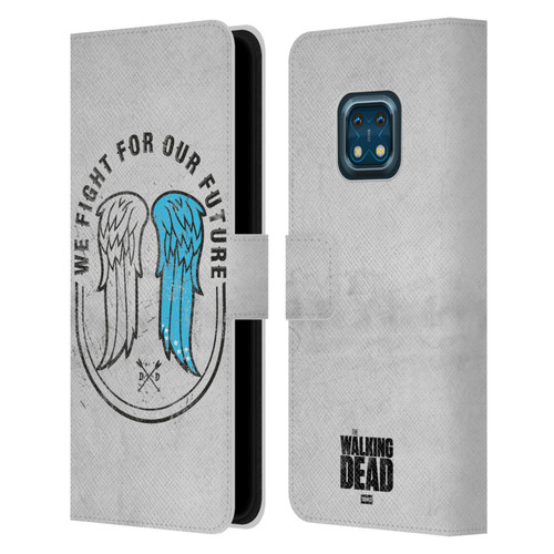 AMC The Walking Dead Daryl Dixon Iconic Wings Leather Book Wallet Case Cover For Nokia XR20