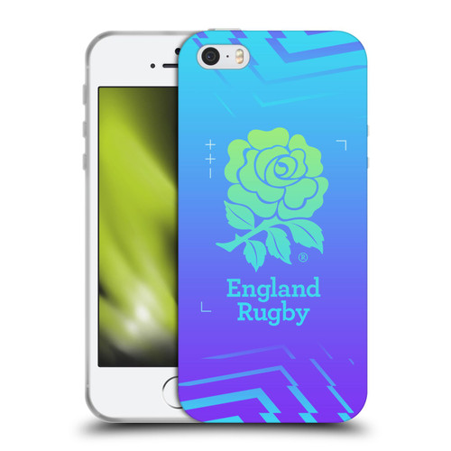 England Rugby Union This Rose Means Everything Logo in Purple Soft Gel Case for Apple iPhone 5 / 5s / iPhone SE 2016