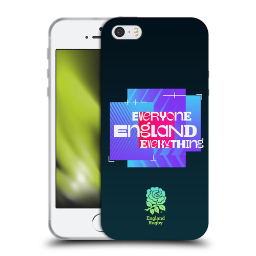 England Rugby Union This Rose Means Everything Slogan in Black Soft Gel Case for Apple iPhone 5 / 5s / iPhone SE 2016