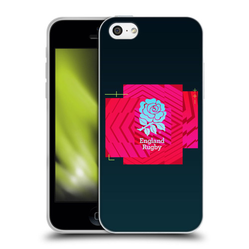 England Rugby Union This Rose Means Everything Logo in Black Soft Gel Case for Apple iPhone 5c