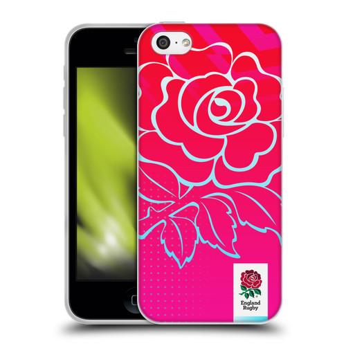 England Rugby Union This Rose Means Everything Oversized Logo Soft Gel Case for Apple iPhone 5c