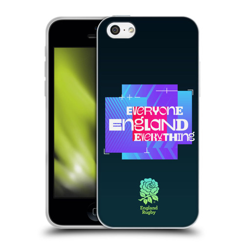 England Rugby Union This Rose Means Everything Slogan in Black Soft Gel Case for Apple iPhone 5c