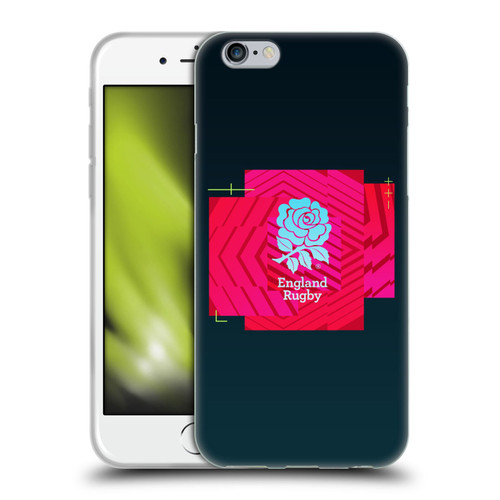 England Rugby Union This Rose Means Everything Logo in Black Soft Gel Case for Apple iPhone 6 / iPhone 6s