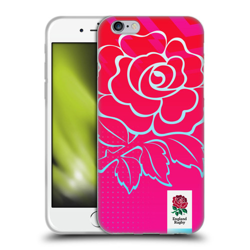 England Rugby Union This Rose Means Everything Oversized Logo Soft Gel Case for Apple iPhone 6 / iPhone 6s