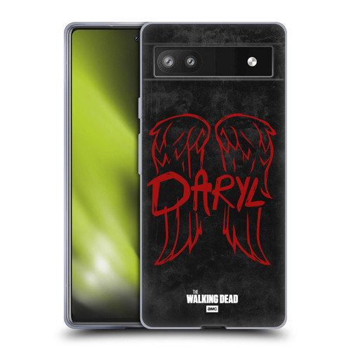 AMC The Walking Dead Daryl Dixon Iconic Wings Logo Soft Gel Case for Google Pixel 6a