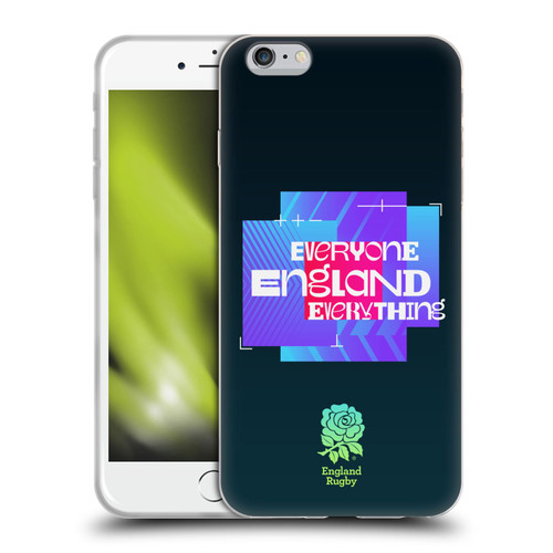 England Rugby Union This Rose Means Everything Slogan in Black Soft Gel Case for Apple iPhone 6 Plus / iPhone 6s Plus