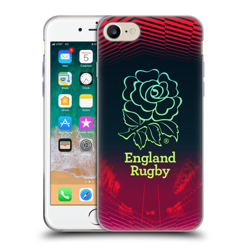 England Rugby Union This Rose Means Everything Logo in Red Soft Gel Case for Apple iPhone 7 / 8 / SE 2020 & 2022