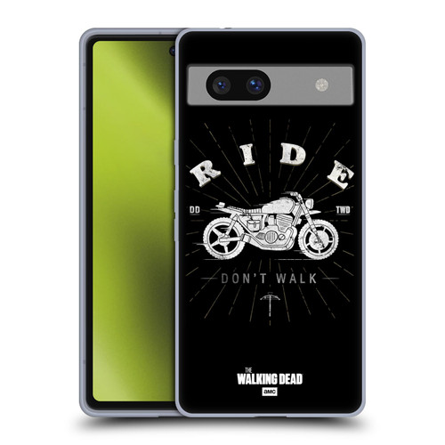 AMC The Walking Dead Daryl Dixon Iconic Ride Don't Walk Soft Gel Case for Google Pixel 7a