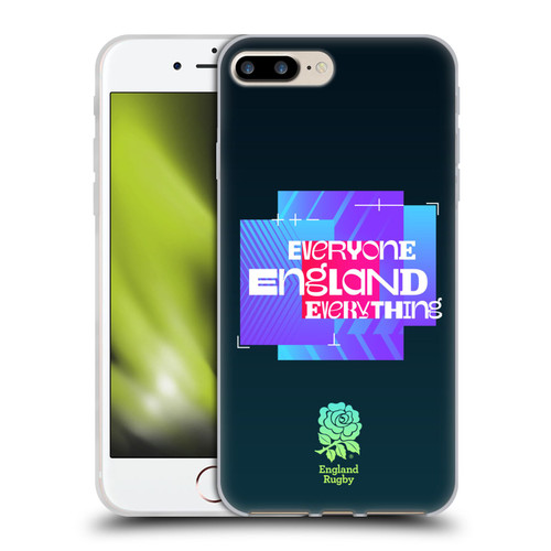 England Rugby Union This Rose Means Everything Slogan in Black Soft Gel Case for Apple iPhone 7 Plus / iPhone 8 Plus