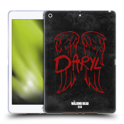 AMC The Walking Dead Daryl Dixon Iconic Wings Logo Soft Gel Case for Apple iPad 10.2 2019/2020/2021