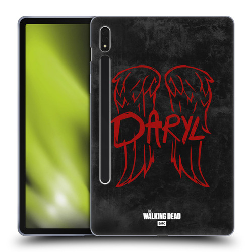AMC The Walking Dead Daryl Dixon Iconic Wings Logo Soft Gel Case for Samsung Galaxy Tab S8
