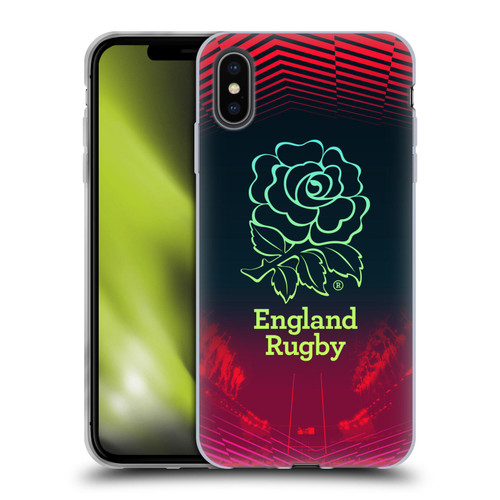 England Rugby Union This Rose Means Everything Logo in Red Soft Gel Case for Apple iPhone XS Max